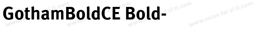 GothamBoldCE Bold字体转换